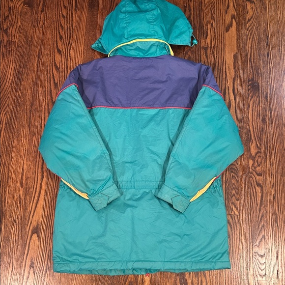 Vintage 80s Eddie Bauer Down Filled Vibrant Jacket - Picture 9 of 10